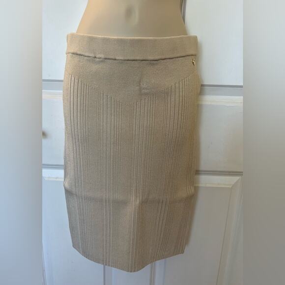 GUESS Alcosta Ribbed Bodycon Skirt Lover's Beach- SZ S NWT - Picture 4 of 14
